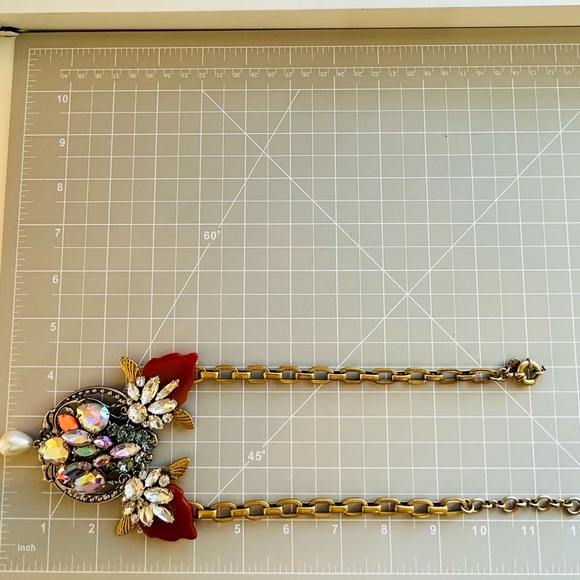 🔥 Vintage J Crew Crystal statement necklace - Picture 9 of 17